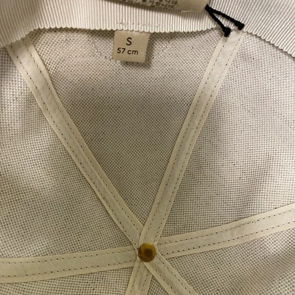 Gucci Blue Tropical Palm & Yellow Floral Baseball Cap - Picture 8 of 11